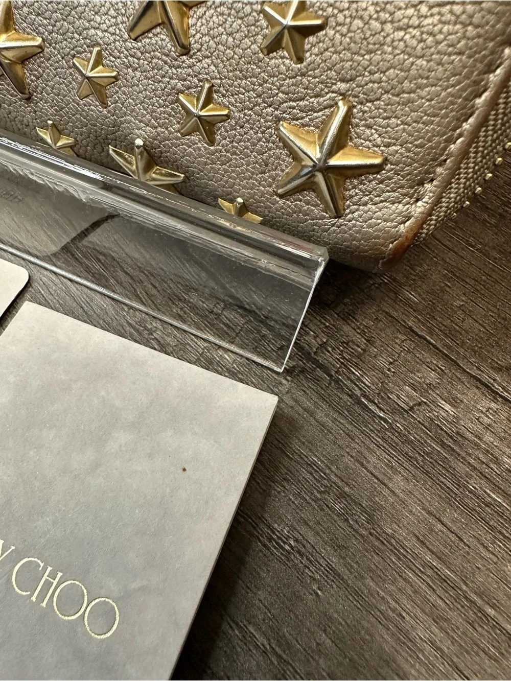 Jimmy Choo Filipa Star-Studded Long Wallet